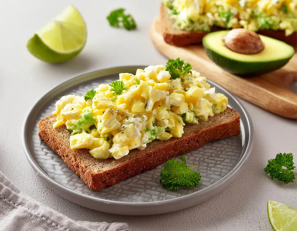 Egg Salad Avocado Toast - the benefits of eggs